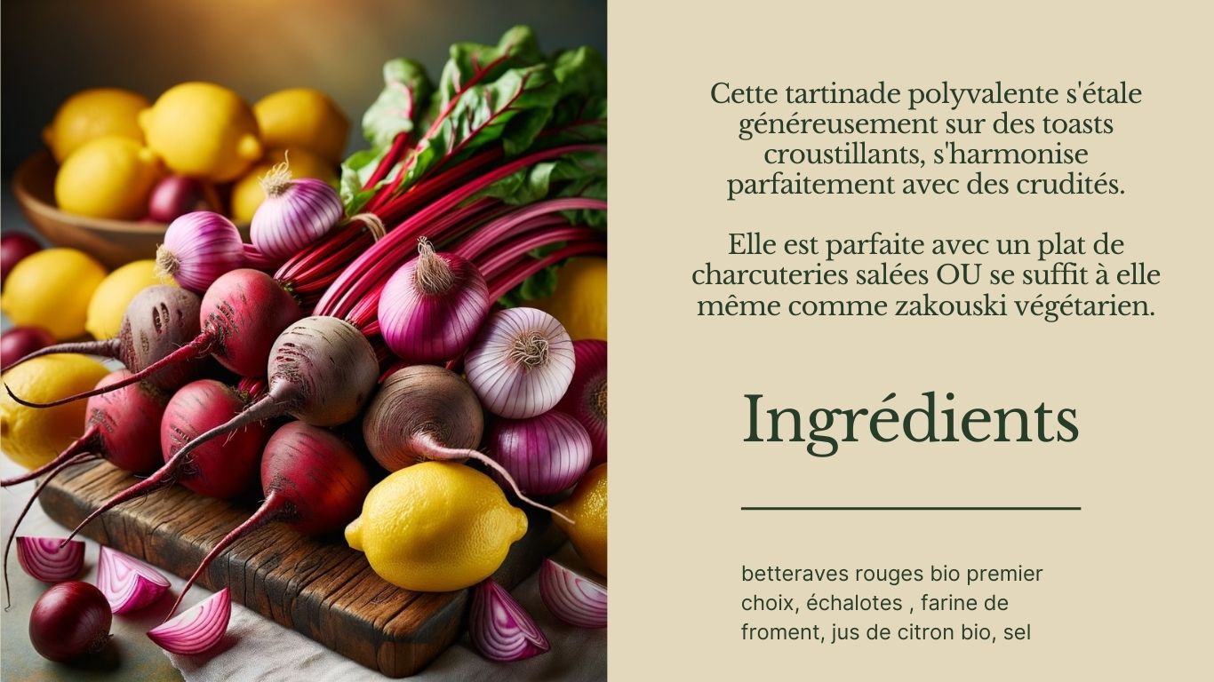 tartinades de légumes sous les saules betteraves 
